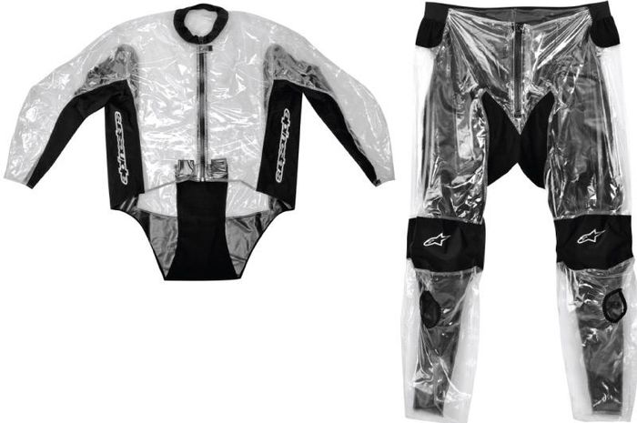 Jas hujan yang digunakan pembalap MotoGP