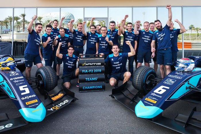 Tim DAMS keluar sebagai juara tim F2 2019 pada balapan penutup di F2 Abu Dhabi