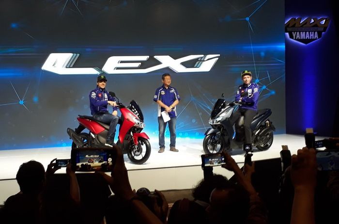 Valentino Rossi dan Maverick Vinales hadiri launching Yamaha Lexi
