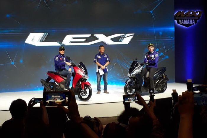 Valentino Rossi dan Maverick Vinales hadiri launching Yamaha Lexi