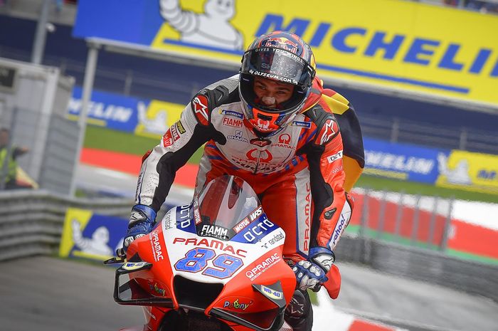 Jorge Martin berhasil meraih kemenangan pertamanya di kelas premier usai finis terdepan di MotoGP Styria 2021