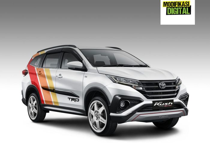 Toyota Rush modifikasi digital gaya sporty