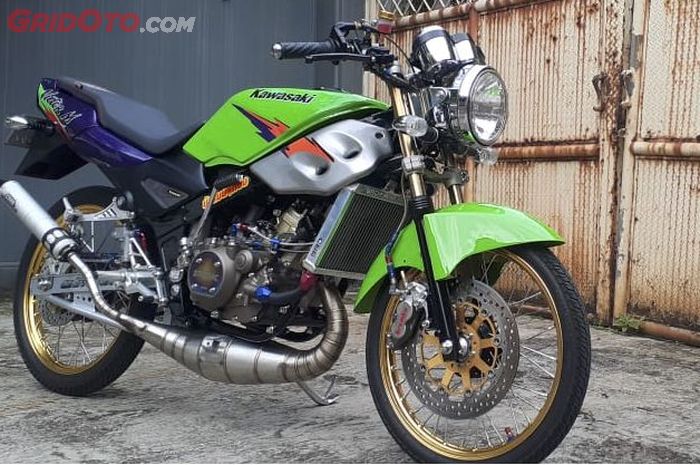 Kawasaki Ninja R berubah jadi Victor M, ubahan simpel bikin berasa di Thailand nih.