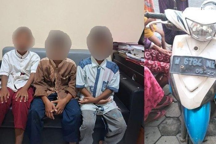 Tiga bocil sekongkol maling motor dan jual unit curian seharga Rp 150 ribu. Cuma buat beli ini