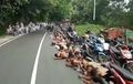 Langgar Aturan Saat Konvoy, Siswa SMA Ini Disuruh Tiarap Kayak Mau Perang