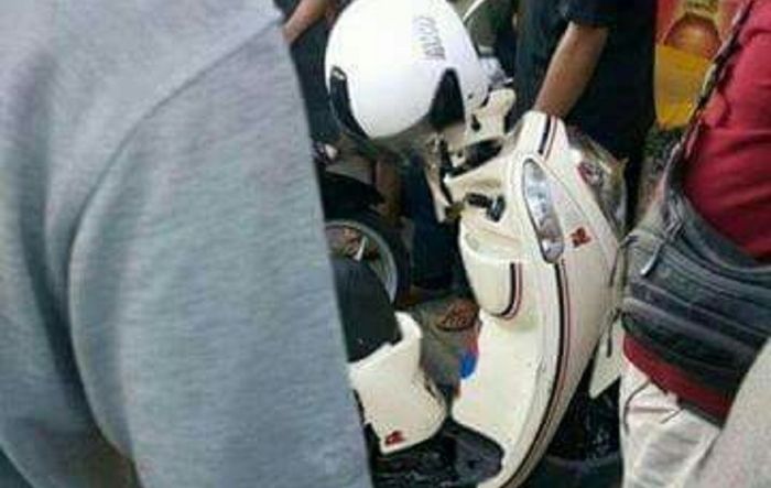 Penunggang Scoopy tega putus tali rem temannya sendiri gara-gara berebut wanita