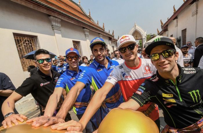 Para pembalap MotoGP di Thailand