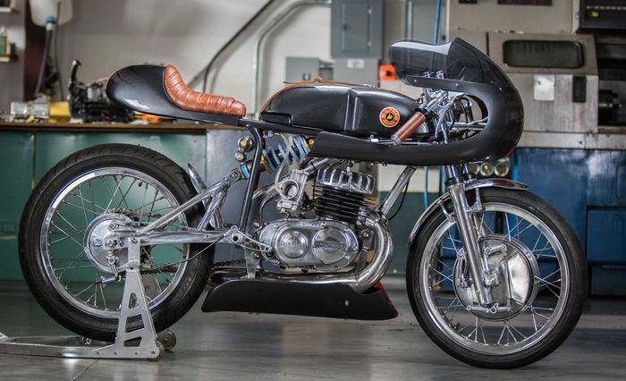 Bultaco Alpina custom cafe racer besutan Speed of Cheese Racing