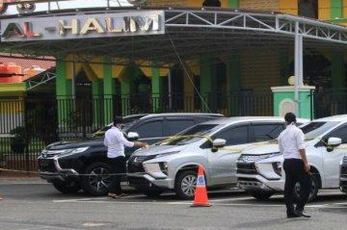 Beberapa barang bukti mobil rental yang digelap perwira polisi Polres Bintan, Iptu Hiswanto Ady