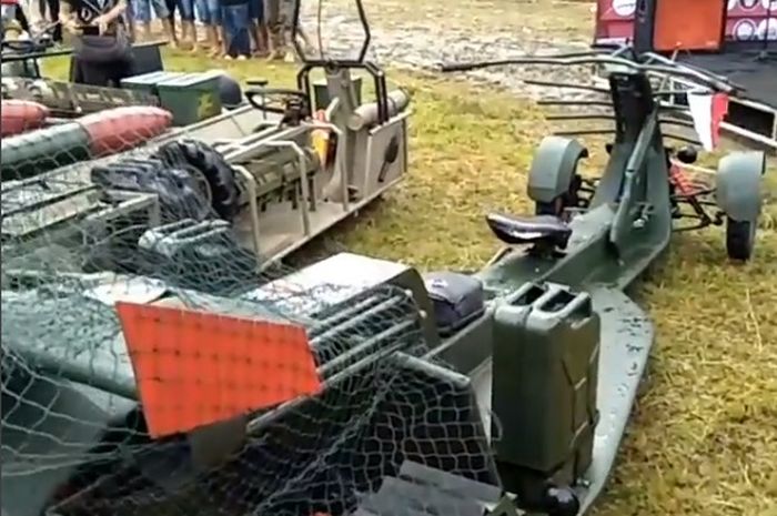 Modifikasi Vespa bergaya militer