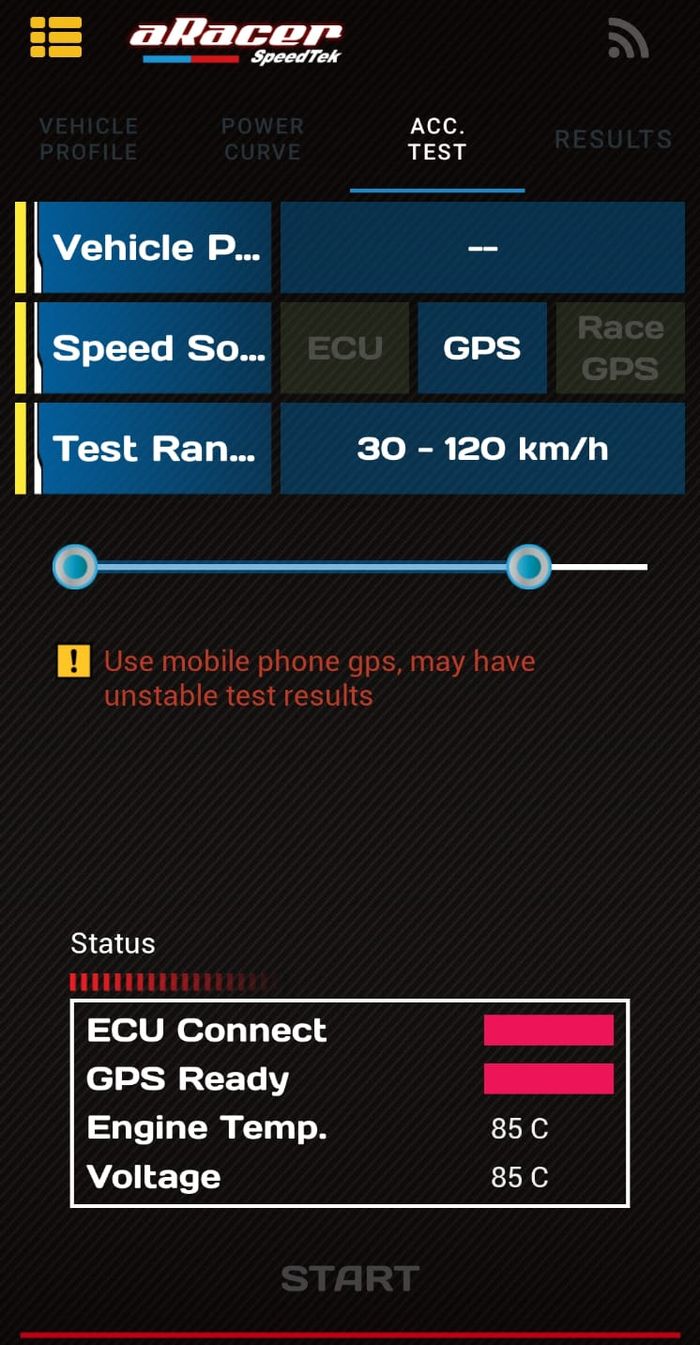 Aplikasi aRacer sudah menyediakan fitur untuk analisis CVT
