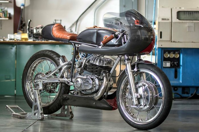 Bultaco Alpina custom cafe racer besutan Speed of Cheese Racing