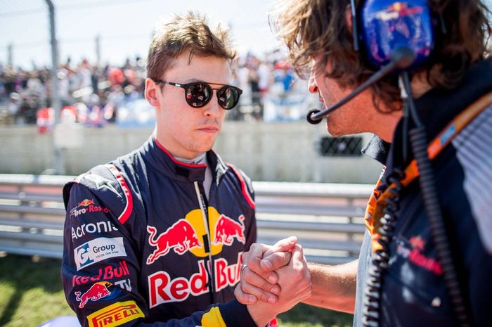 Daniil Kvyat di GP F1 Amerika 2017, ini jadi penampilan terakhirnya bersama tim Toro Rosso