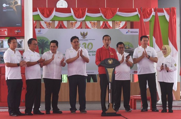 Presiden Joko Widodo, hari ini (23/12) resmikan implementasi B30