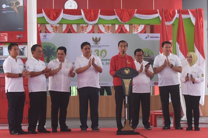 Presiden Joko Widodo, hari ini (23/12) resmikan implementasi B30