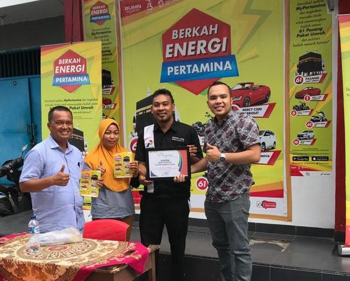 SPBU Pertamina di Sumatera Utara mendapat penghargaan SPBU Excellence 2018