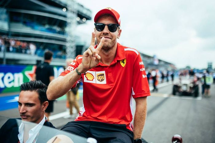 Sebastian Vettel menjelang balapan GP F1 Italia