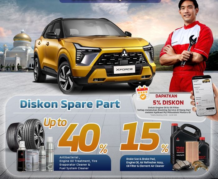 Promo Mitsubishi berupa diskon spare part hingga 40 persen
