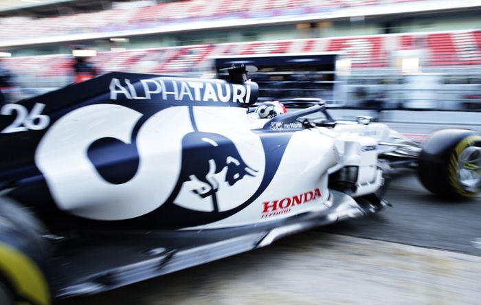 Mobil tim AlphaTauri Honda di F1