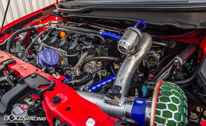 Mesin Honda Civic FB sudah mencangkok turbocharger TD05