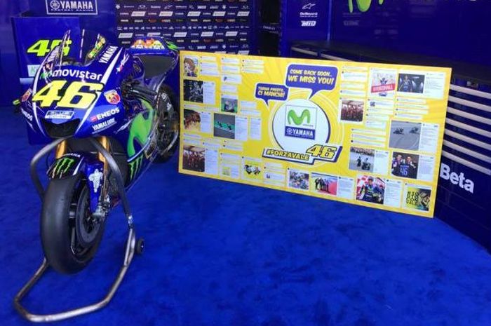 Ucapan dukungan buat Rossi yang absen di MotoGP San Marino 2017
