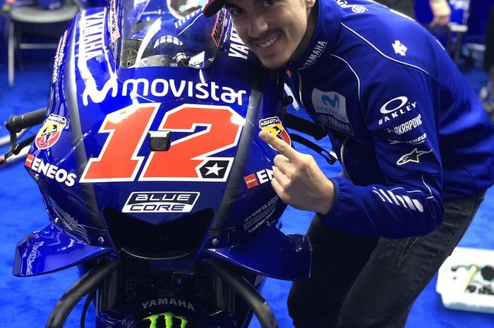 Maverick Vinales resmi mengubah nomor start dari 25 jadi 12 untuk tahun depan