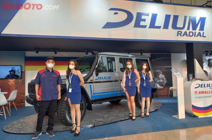 Delium membawa ban-ban yang digunakan untuk passanger car dan juga kendaraan berat pada gelaran GIIAS 2022.
