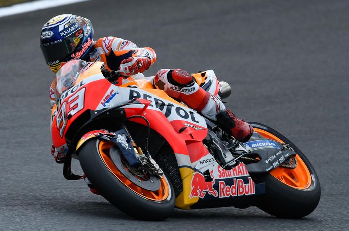 Marc Marquez langsung tancap gas setelah absen di sesi FP2 MotoGP Jepang