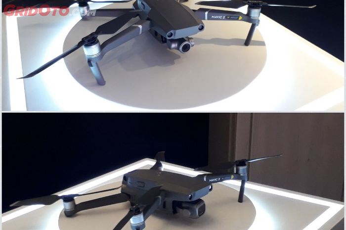 Drone DJI terbaru, Mavic 2 Zoom (atas) dan Mavic 2 Pro (bawah)