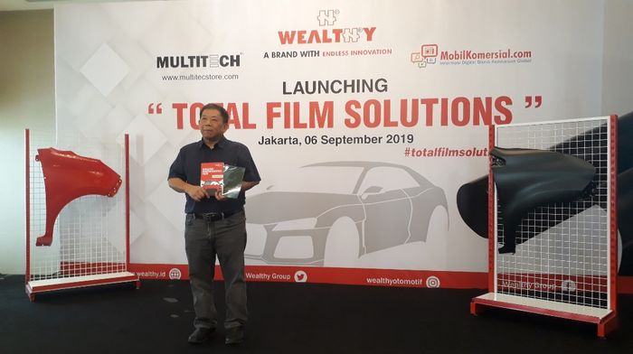 CEO PT Welty Indah Perkada, Arief Hidayat saat launching produk terbaru dari Wealthy, Jumat (6/9/2019).