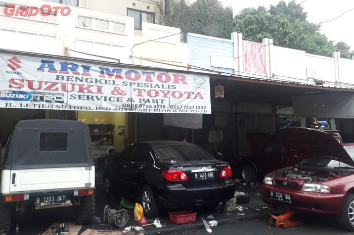 Bengkel spesialis Suzuki dan Toyota, Ari Motor di BSD, Tangerang Selatan