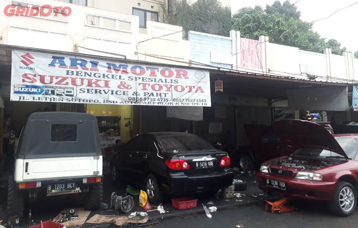 Bengkel spesialis Suzuki dan Toyota, Ari Motor di BSD, Tangerang Selatan