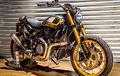 Indian FTR1200S Bergaya Mewah, Tampil Ala Flat Track, Mengkilap Dilabur Emas