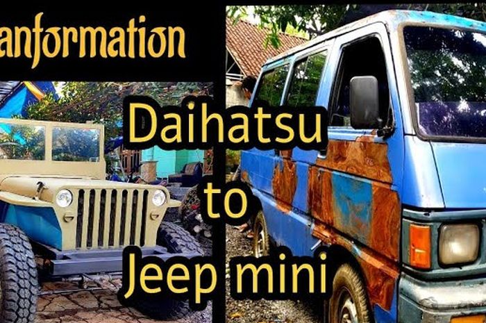 Video perakitan Daihatsu Zebra jadi 'Jeep Willys' Mini