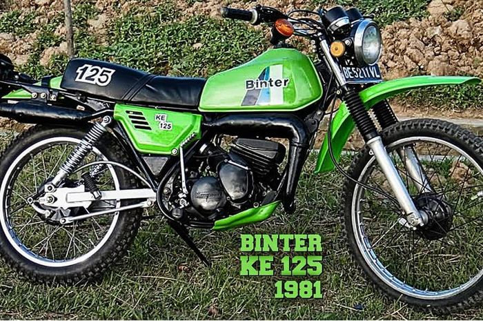 Binter KE125 yang hadir tahun 1981 disebut sebagai nenek moyangnya KLX zaman sekarang