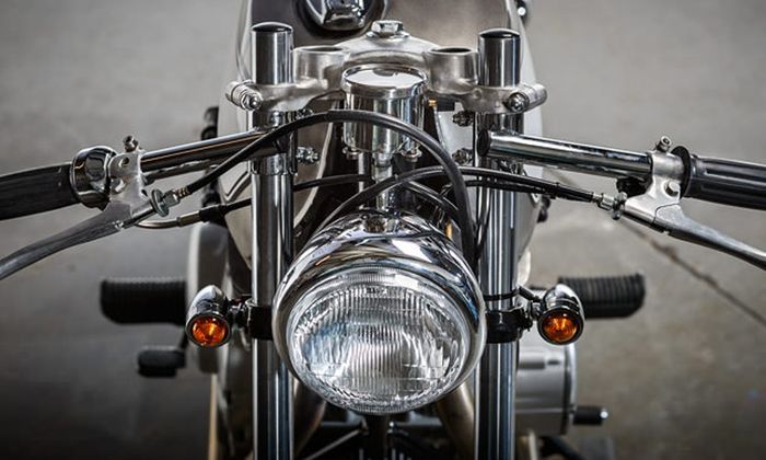 Yamaha XS400 custom cafe racer garapan Spin Cycle Industries