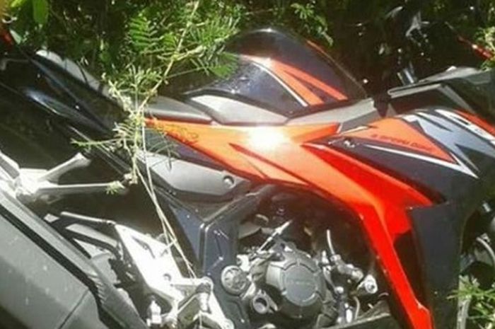 Honda CBR150R ditemukan tergeletak tanpa pemilik