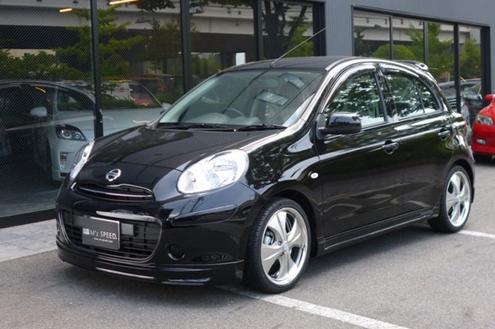 Modifikasi simpel Nissan March hasil garapan M'z Speed