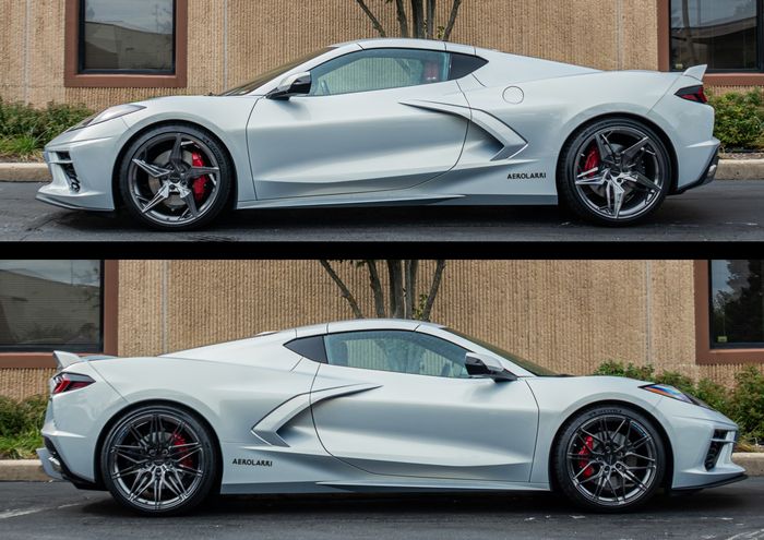 Pelek belang Aerolarri sukses bikin Chevrolet Corvette C8 tampil mencolok