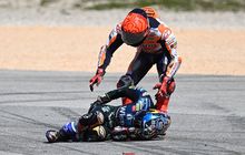 Marc Marquez Patah Tulang dan Kena Penalti Setelah Tabrak Miguel Oliveira di MotoGP Portugal 2023