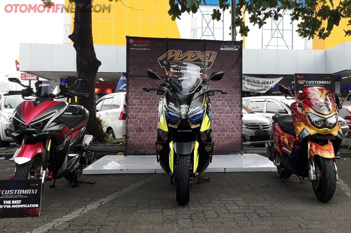 para pemenang yang akan mewakili Semarang di final Customaxi Yamaha di Jakarta