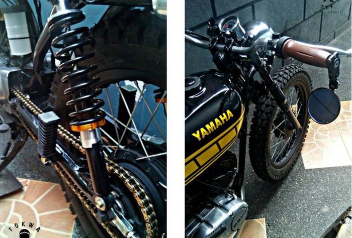 Yamaha RS100 custom street tracker besutan Tokwa Party Garage