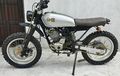 Style Scrambler Klasik kamuflase Kawasaki KLX150