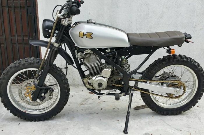 Kawasaki KLX150 custom scrambler dari D-I Motorcycles, dilansir oleh Bikebound.com