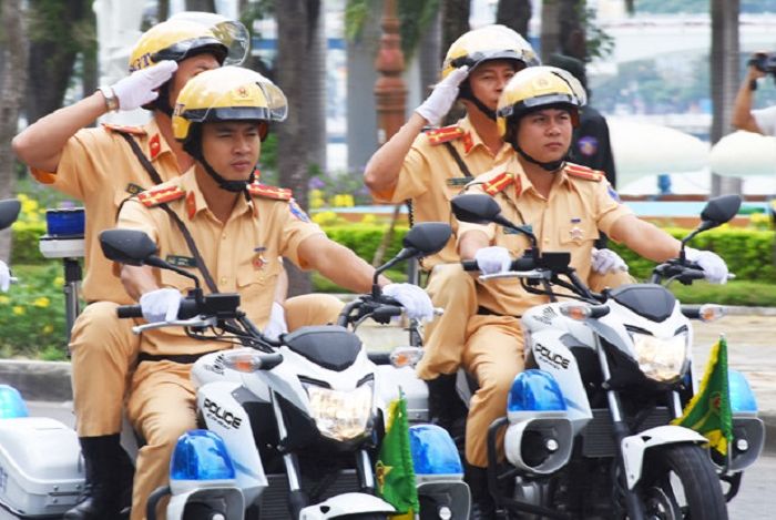 Ilustrasi polisi Vietnam.