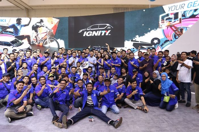 Klub pecinta Ignis Indonesia yang baru diresmikan oleh Suzuki