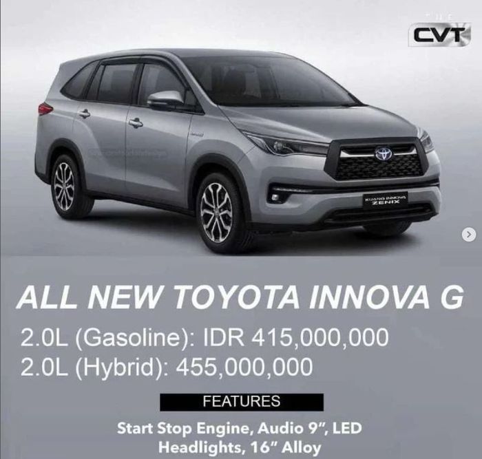All New Toyota Innova Zenix siap meluncur, diduga gendong mesin hybrid M20A-FXS