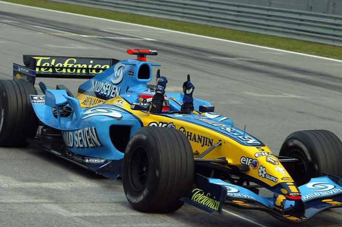 Mobil F1 tim Renault yang dipakai Fernando Alonso saat juara dunia F1 2006
