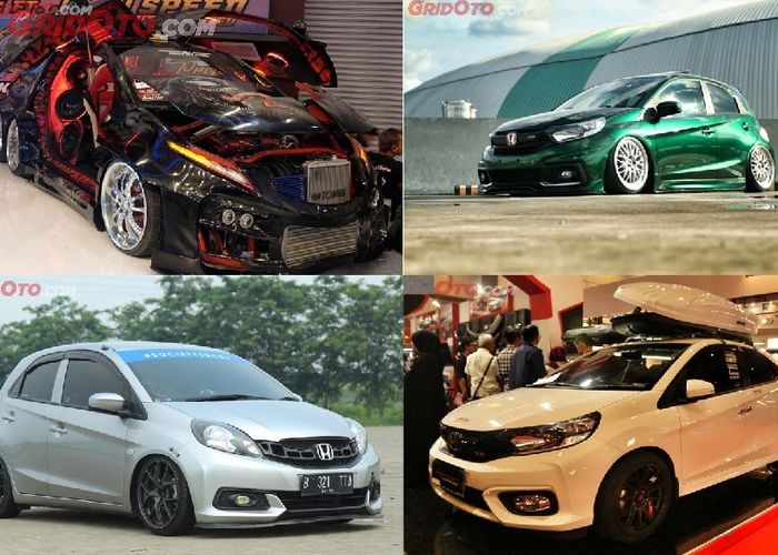 Deretan Modifikasi Honda Brio Dari Sporty Hingga Dijejali 6 Roda Gridoto Com