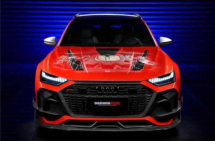 Tampilan depan modifikasi Audi RS6 Avant pakai body kit DarwinPro